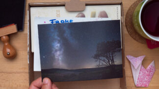 Postkarte Milchstraße verschenken David Cebulla